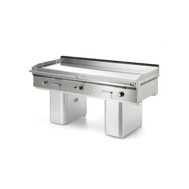 MAINHO - FRY-TOP SOBREMOSTRADOR A GAS CROMO DURO CENTRAL FCT-180/7 TY