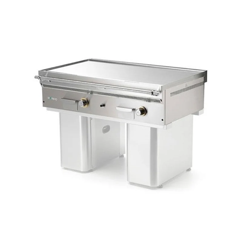 MAINHO - FRY-TOP SOBREMOSTRADOR A GAS CROMO DURO CENTRAL FCT-150/7 TY