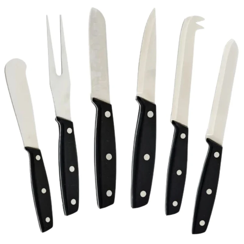 Winco Cuchillo para Quesos Set de 6 piezas