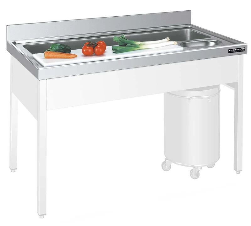 DISTFORM - MESA GAMA 700 PREPARACIÓN VERDURAS SIN BASTIDOR