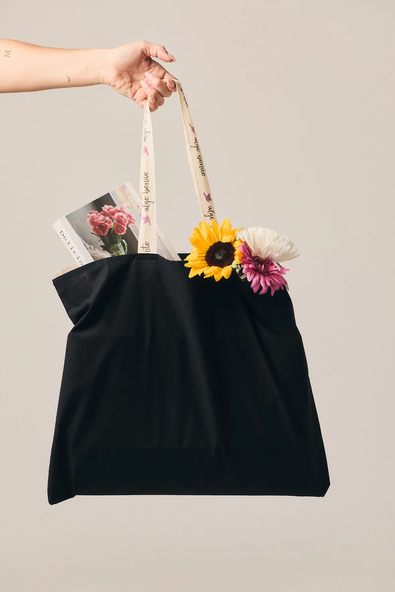 Tote bag 100% algodón negro
