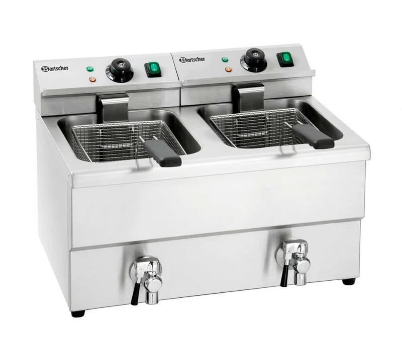 BARTSCHER - FREIDORA IMBISS II ELÉCTRICA - FONDO 63CM - 2 CUBAS 8 LITROS