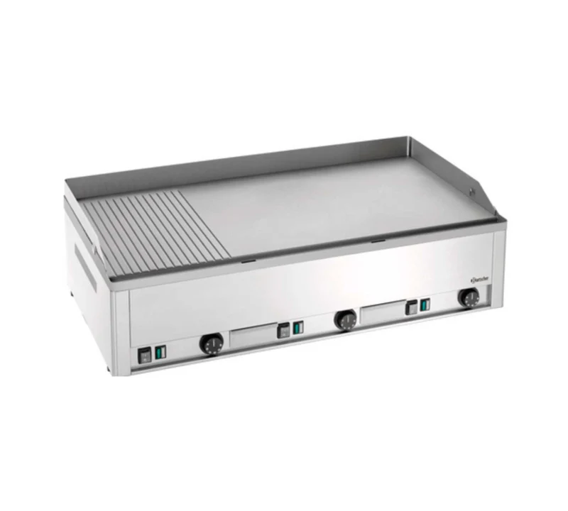 BARTSCHER - PLANCHA FRY TOP DE ACERO PLACA MIXTA GDP 980E GR ELÉCTRICA - FONDO 58 CM - 9KW