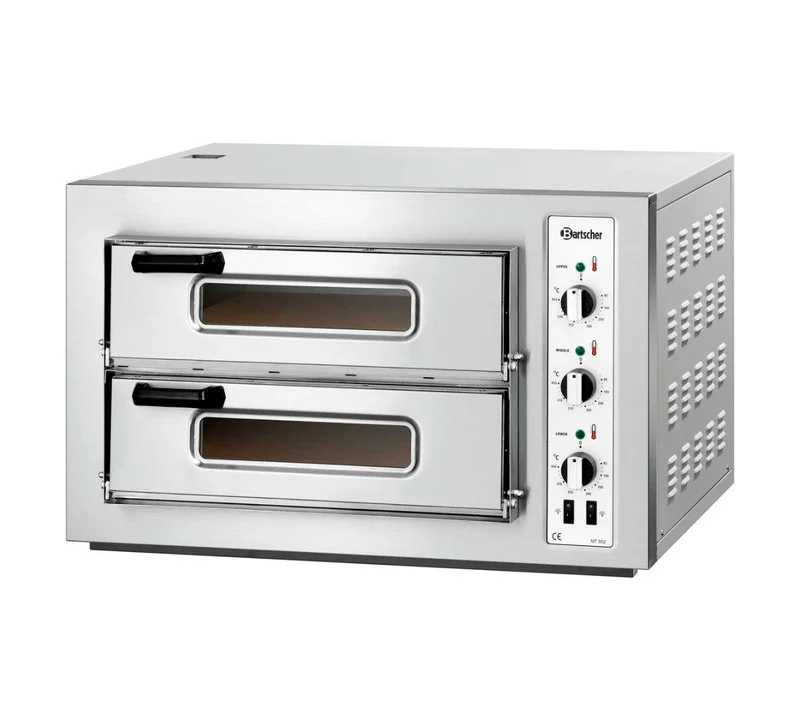 BARTSCHER - HORNO PIZZA NT502 - 2 CÁMARAS - 8 PIZZAS Ø 25CM - 6KW