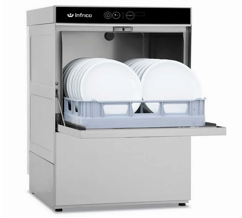 INFRICO - LAVAVAJILLAS LVP 3040 EDBD - CON DOSIFICADOR DE DETERGENTE Y BOMBA DE DESAGÜE - CESTA 40 x 40