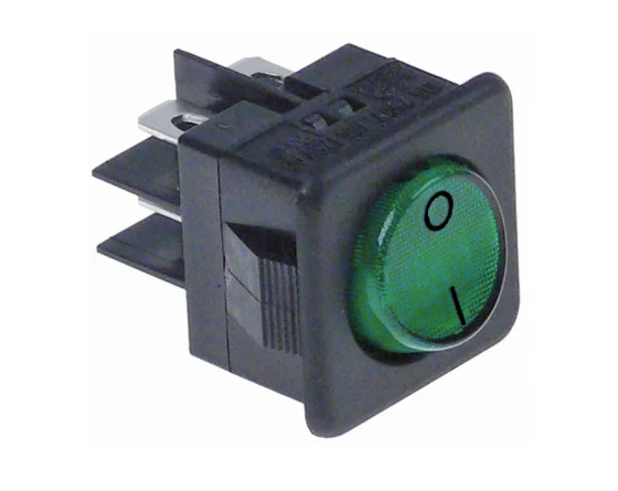 EUNASA - INTERRUPTOR VERDE 25x25mm 230V BIPOLAR