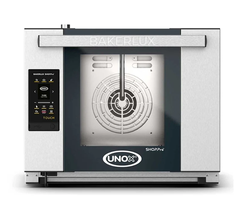 UNOX - HORNO BAKERLUX SHOP.PRO ARIANNA TOUCH - XEFR-04HS-ETD V - Cierre manual y puerta abatible