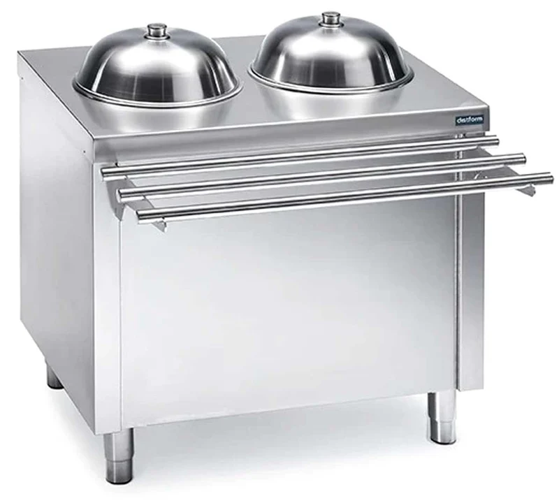 DISTFORM - SELF DISPENSADOR CALIENTE PARA PLATOS DOBLE - CAPACIDAD 130 PLATOS