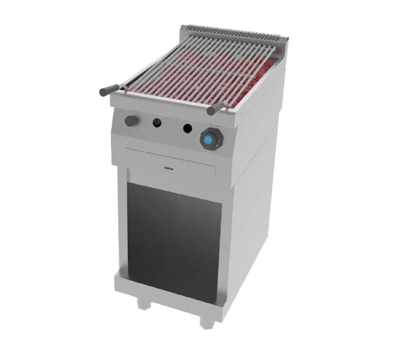 JEMI – PLG60 PARRILLA A GAS PIEDRA VOLCÁNICA SERIE 600 PIE – 2 QUEMADORES