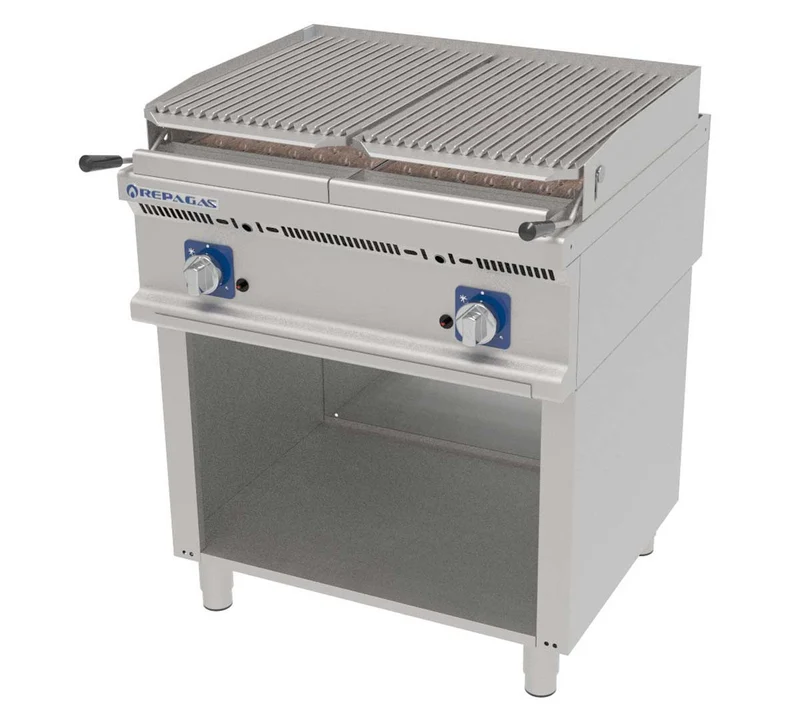 REPAGAS - BARBACOA A GAS POWER LINE SERIE 750 PIE BARG-72/S (2 QUEMADORES)