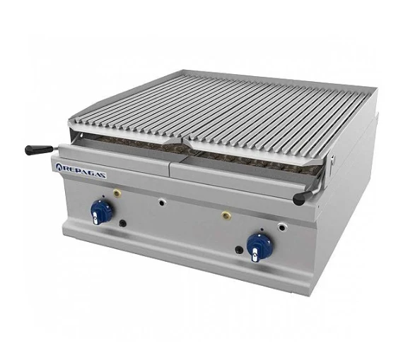 REPAGAS - BARBACOA GAS POWER LINE SERIE 900 SOBREMESA BARG-92M-LC (2 QUEMADORES)