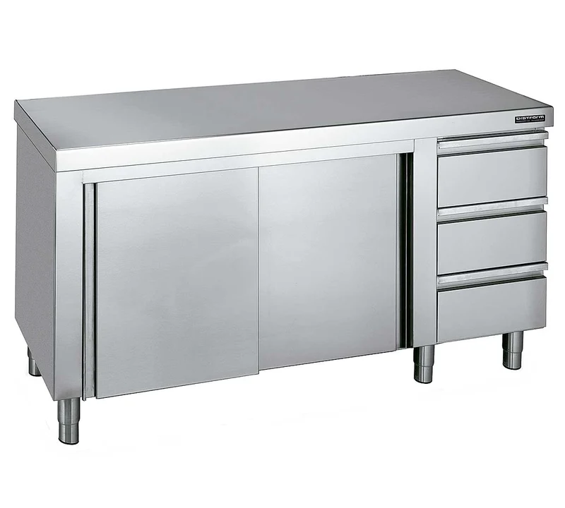 DISTFORM - MUEBLE CENTRAL GAMA 700 CON CAJONES Y PUERTAS CORREDERAS