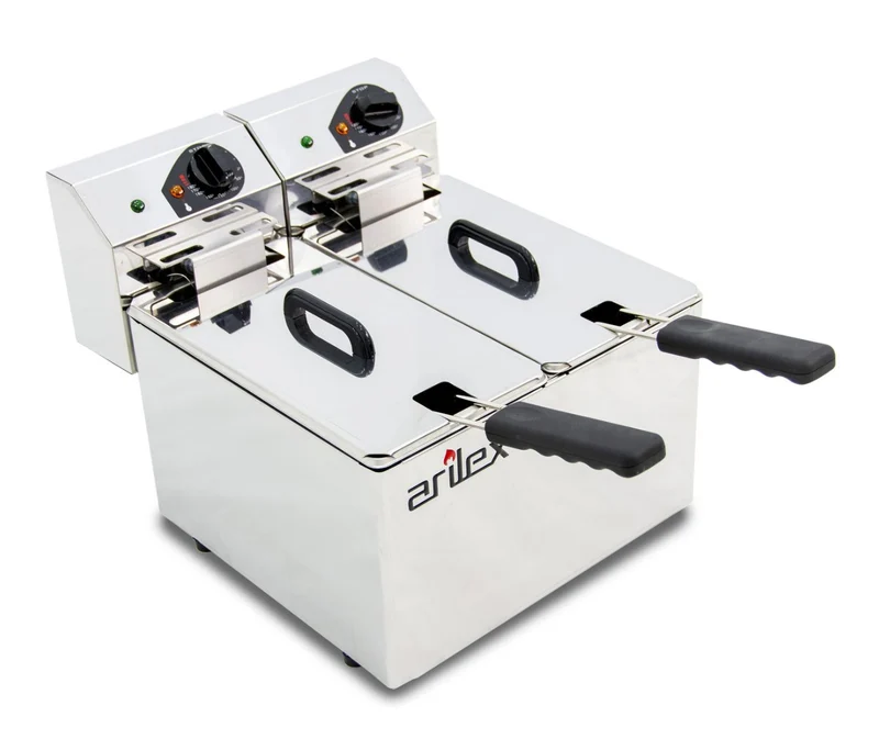 ARILEX - FREIDORA ELÉCTRICA EVOLUTION SIN GRIFO 5+5 LITROS (3+3kw MONOFÁSICA) EVO55