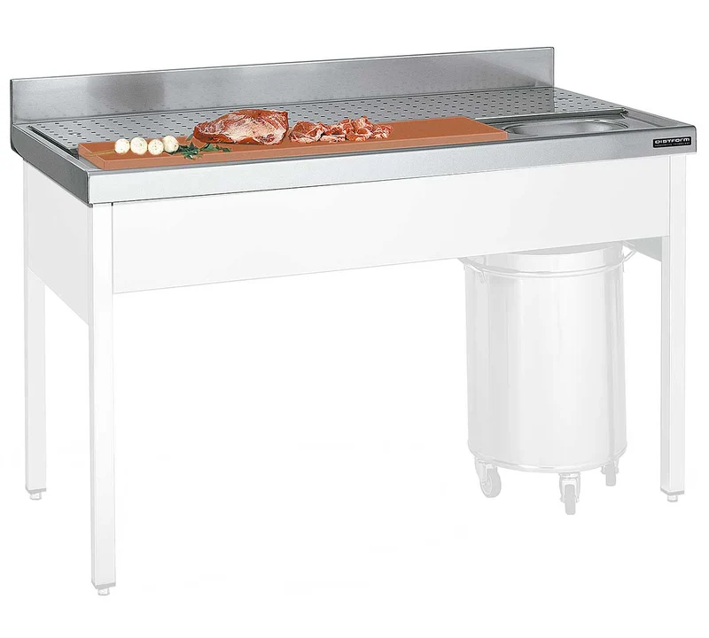 DISTFORM - MESA GAMA 700 PREPARACIÓN CARNE/PESCADO SIN BASTIDOR