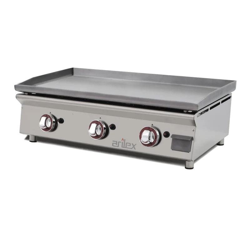 ARILEX - PLANCHA A GAS 80cm EN ACERO LAMINADO DE 6mm 80PGLN