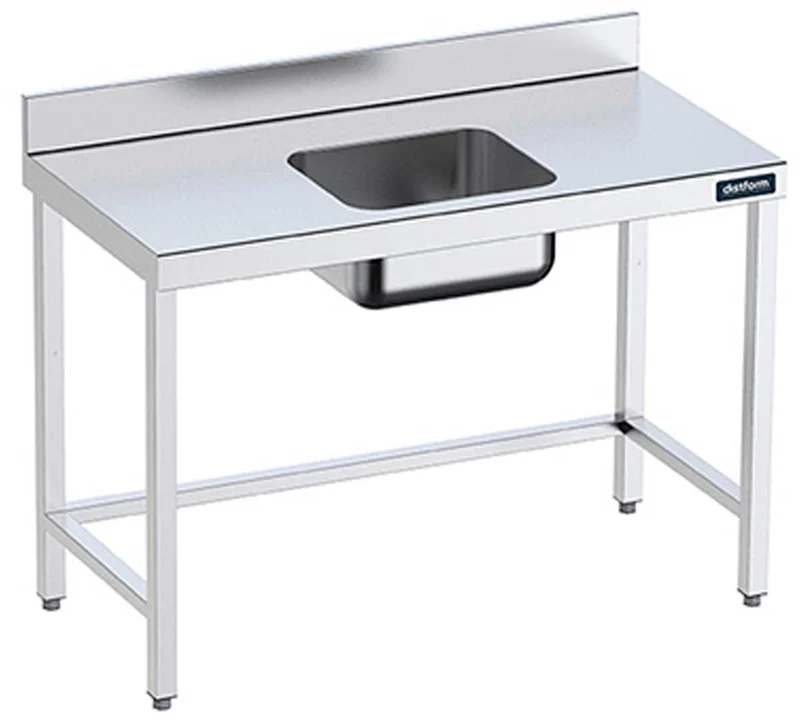 DISTFORM - MESA MURAL GAMA 700 CON CUBETA CENTRAL SIN ESTANTE