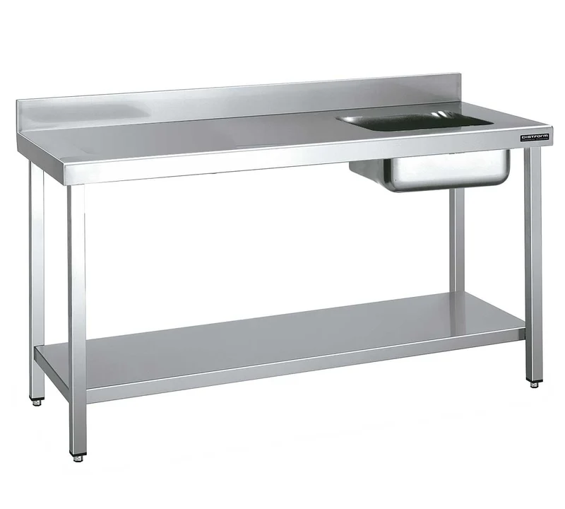 DISTFORM - MESA MURAL GAMA 600 CON CUBETA Y ESTANTE