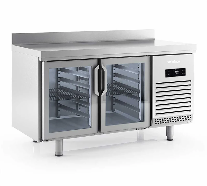 INFRICO - MESA REFRIGERADA 2 PUERTAS CRISTAL BMPP 1500 CR