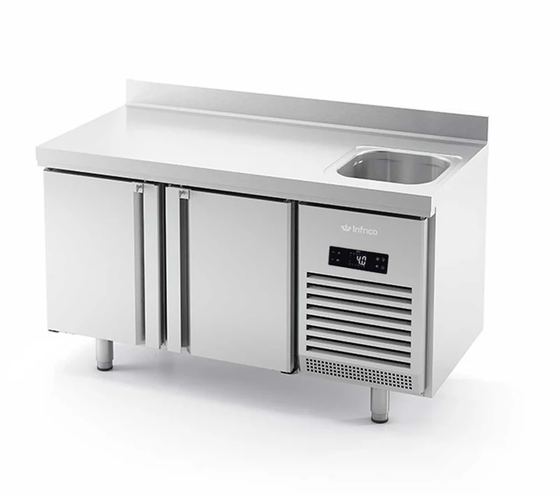 INFRICO - MESA REFRIGERADA FREGADERO 3 PUERTAS SERIE 600 BMPPF 2000 II