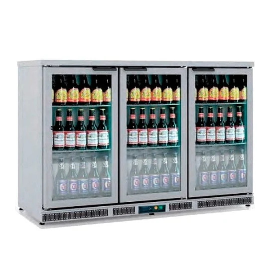 DOCRILUC - EXPOSITOR REFRIGERADO EHB-350 LI - ACERO INOXIDABLE
