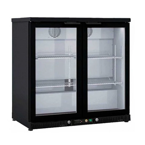 DOCRILUC - EXPOSITOR REFRIGERADO EHB-250 L - ACERO PLASTIFICADO NEGRO