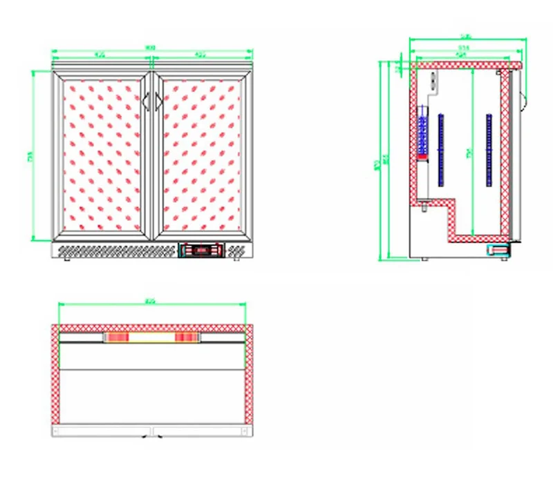 EDENOX - EXPOSITOR REFRIGERADO MURAL ETB-90 S1