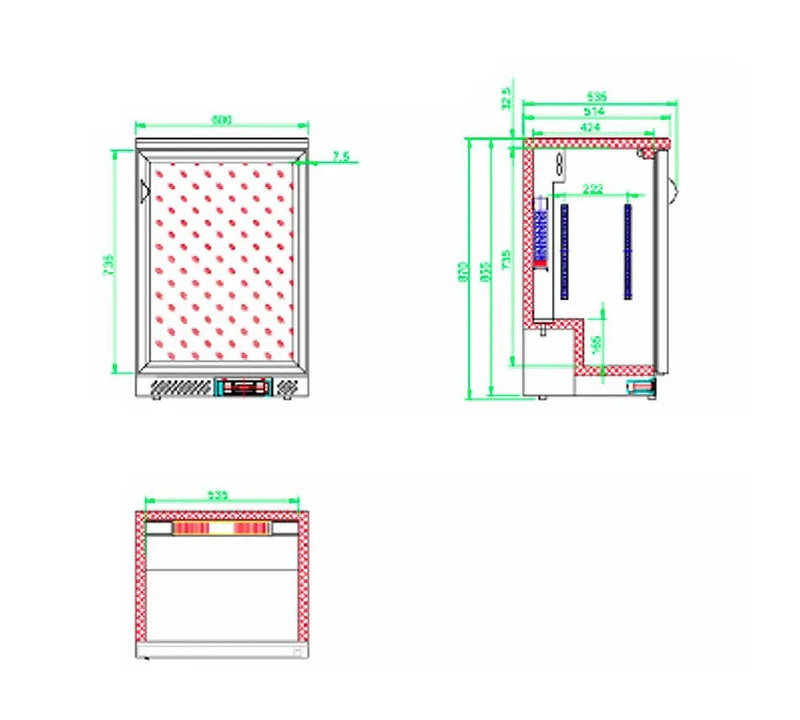 EDENOX - EXPOSITOR REFRIGERADO MURAL ETB-60 S1