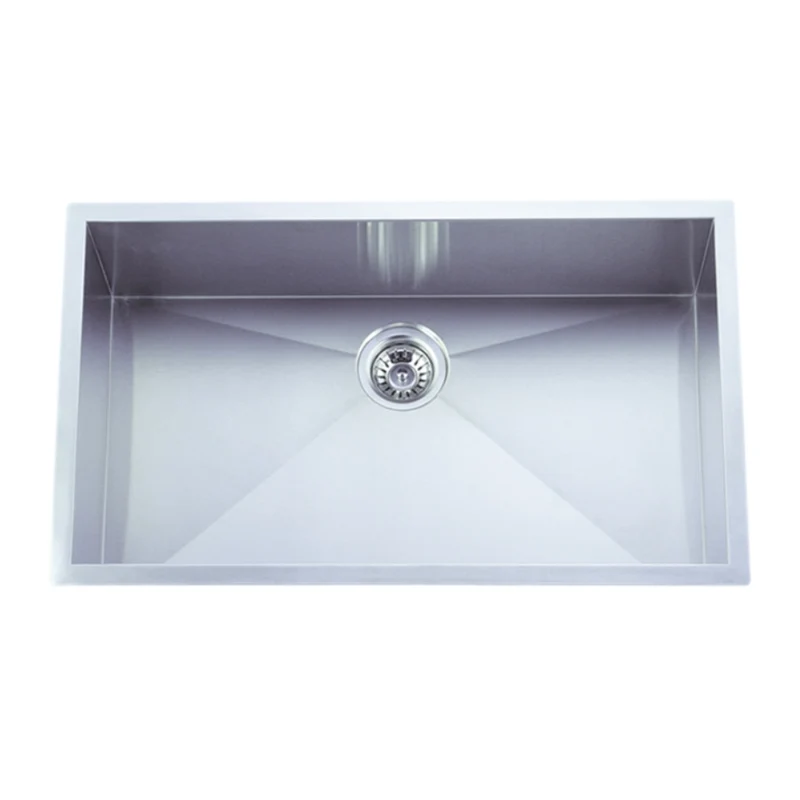 Der Koch Line Fregadero Sencillo de Acero Inox C18G 78.7x45.7cm, DKHS3118-9P