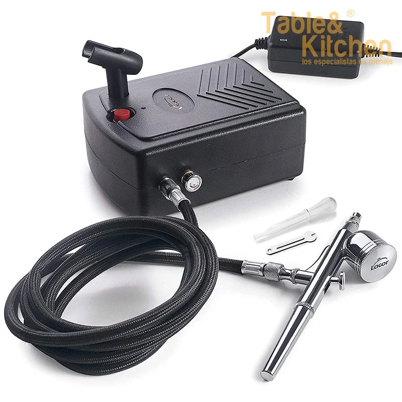 SET AEROGRAFO ACCION DOBLE CON COMPRESOR