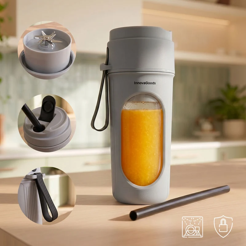 Batidora de Vaso Individual Portátil Recargable Wellsy InnovaGoods