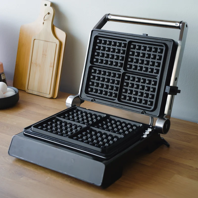 Plancha Eléctrica Iron Chef 3 en 1: Waflera, Sandwichera y Grill