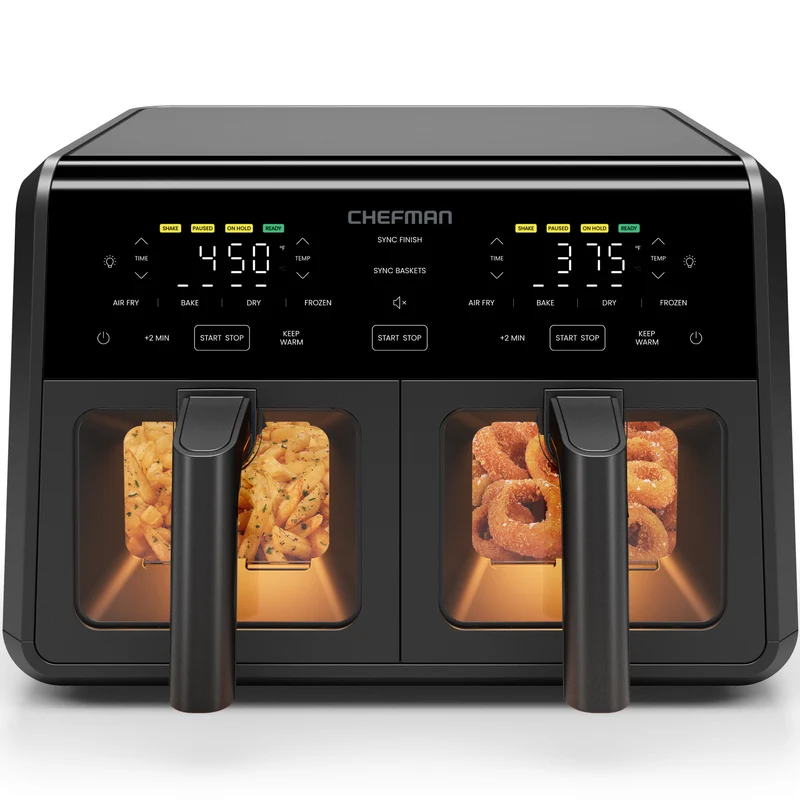 9 Qt. TurboFry® Dual Basket Air Fryer with Window