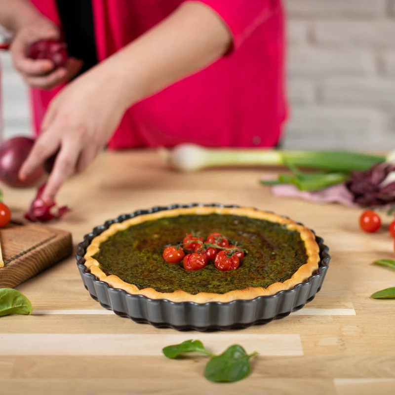 Molde de cristal antiadherente para tartas y quiches Easy Kuhn Rikon