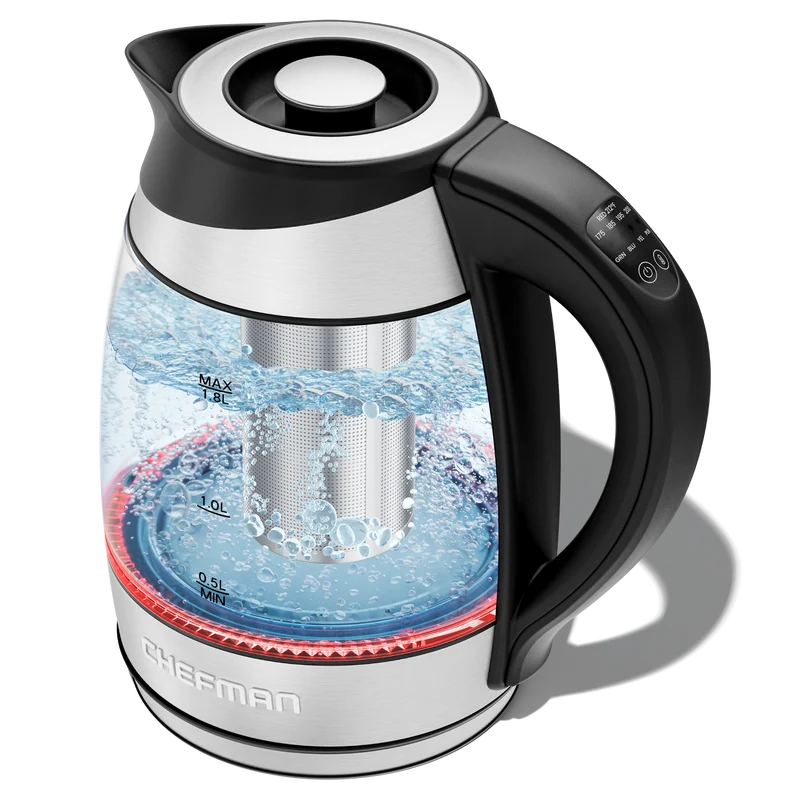 1.8-Liter Cordless Glass Electric Kettle