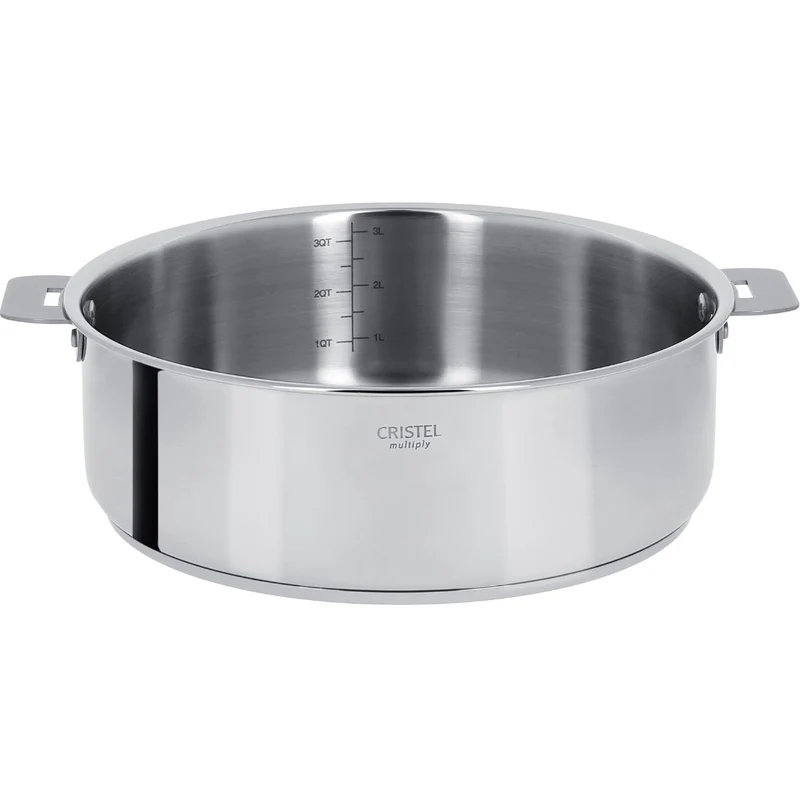 Cacerola y sauté de acero inoxidable multicapa Casteline Cristel