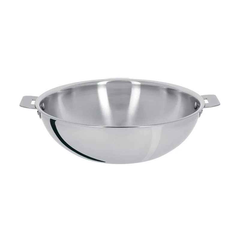 Wok de acero inoxidable multicapa Casteline Cristel