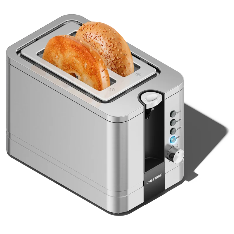 2-Slice Pop-Up Stainless-Steel Toaster