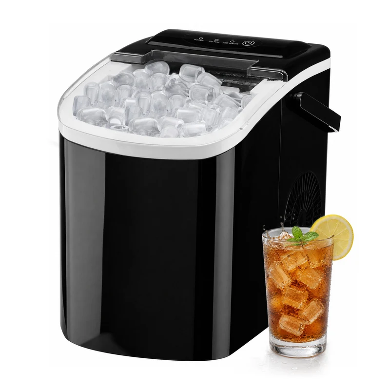 26.5 lb/Day Countertop Ice Maker, 6-Min Bullet Ice Maker with Self-Cleaning