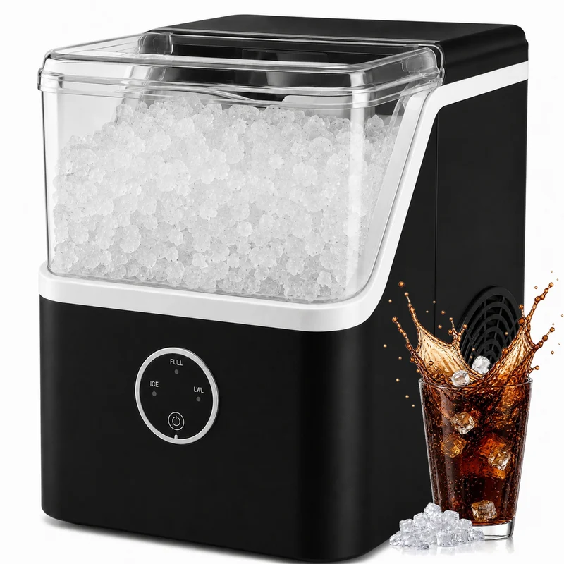 Countertop Nugget Ice Maker 42 lbs/Day with 1.5L Water Tank – Self-Cleaning Quiet 42dB