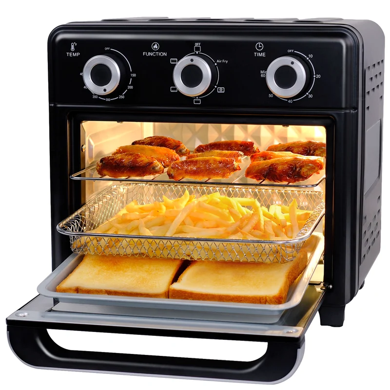 10.6QT Toaster Oven Air Fryer Combo,1000W Air Fryer Oven Combo