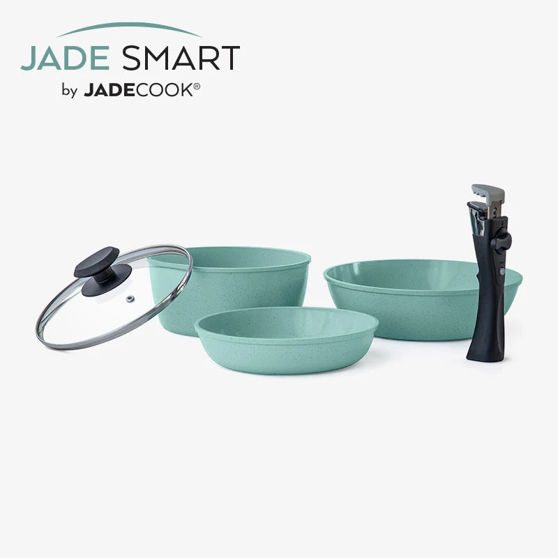 Batería de cocina Jade Smart 5 piezas | Mango removible