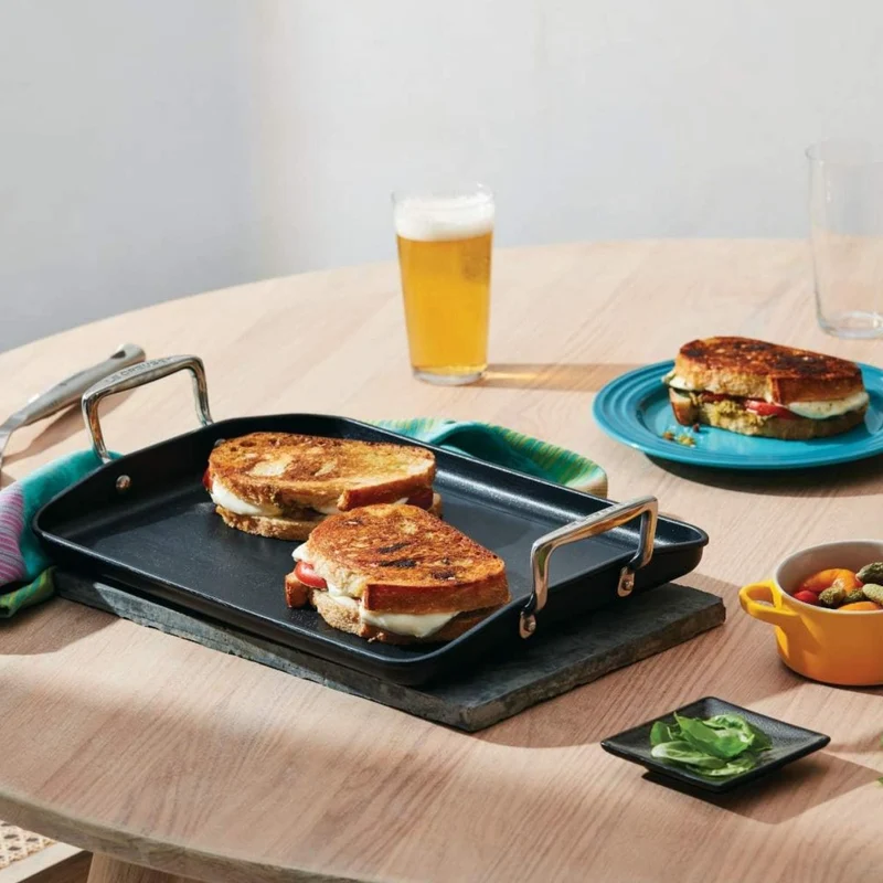 Parrilla lisa rectangular antiadherente TNS PRO Le Creuset