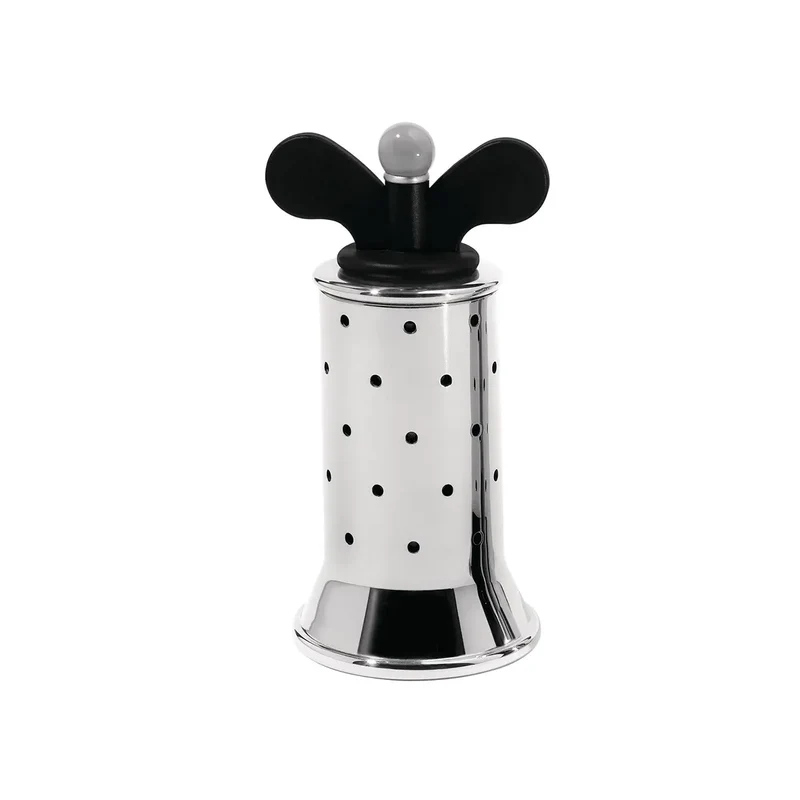 Molinillo de pimienta de acero y plástico Alessi