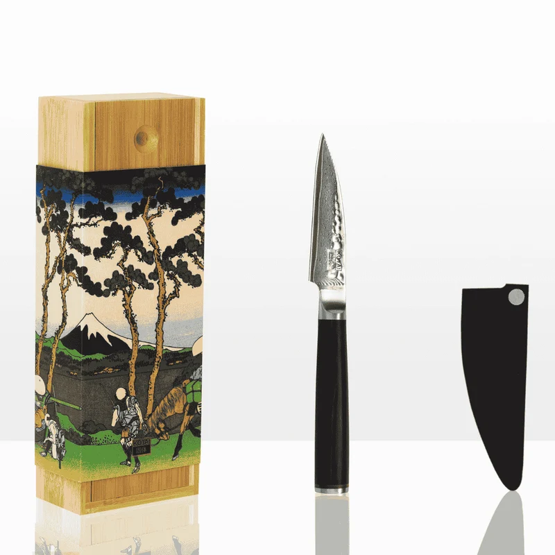 Cuchillos de acero damasco japonés Pakka Damas Kotai