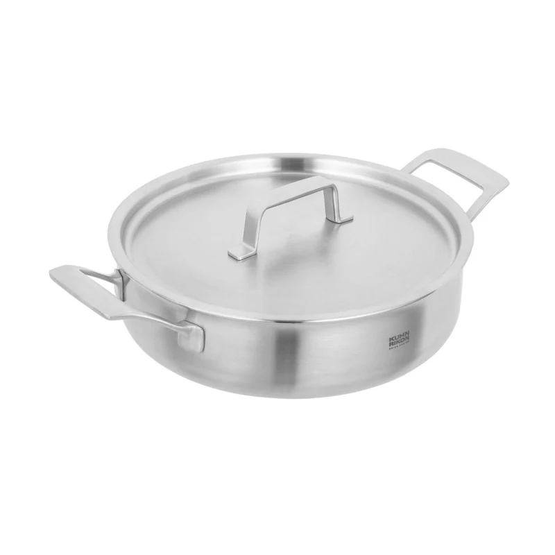 Cacerola baja tipo rustidera de acero inoxidable 5 capas Fiveply Kuhn Rikon