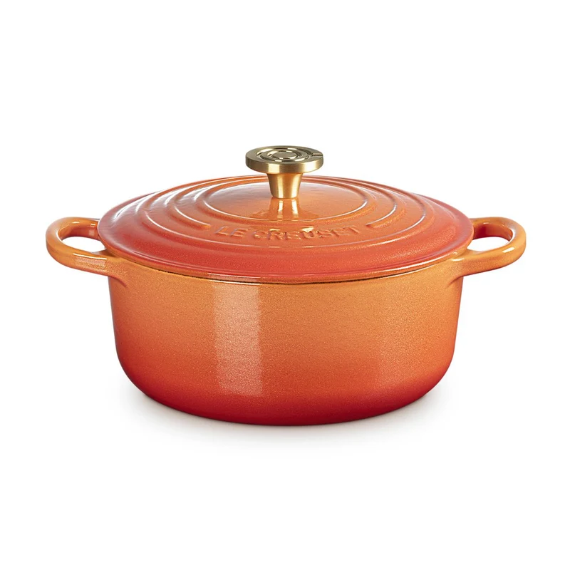 Cocotte Flamme Dorée redonda Ed. Especial Centenario Le Creuset