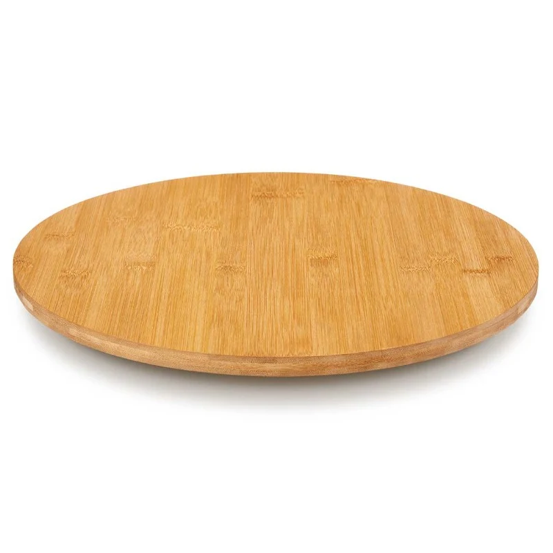 PLATO DE BAMBÚ CON BASE GIRATORIA DE 40CM