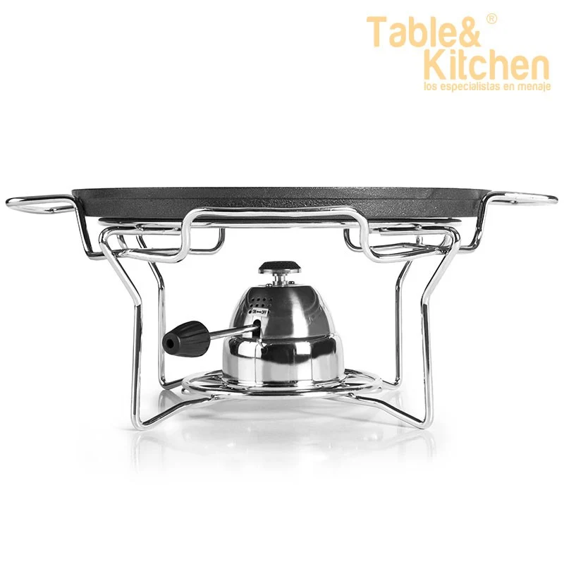 SOPORTE INOX PARA PLATO DE HIERRO 33 CM IBILI