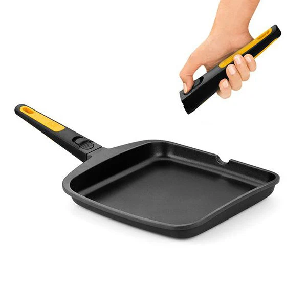 Grill antiadherente con mango desmontable Fast Click BRA