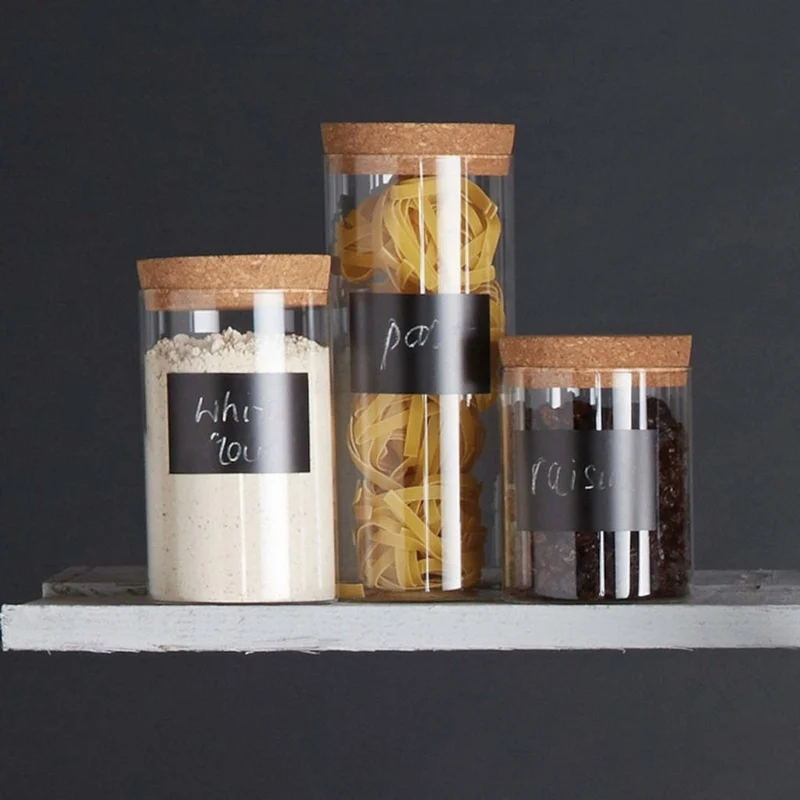 Bote de cristal de almacenamiento con etiqueta KitchenCraft Natural Elements